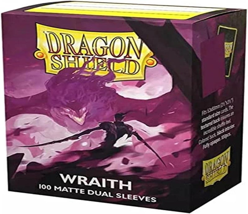 dragon shield أكمام بطاقات مزدوجة غير لامعة بحجم قياسي | 100 قطعة - أكمام TCG مميزة وسلسة وقوية - متوافقة مع بوكيمون، فليش آند بلود، ون بيس وماجيك ذا جاذرينغ | Wraith - Image 4